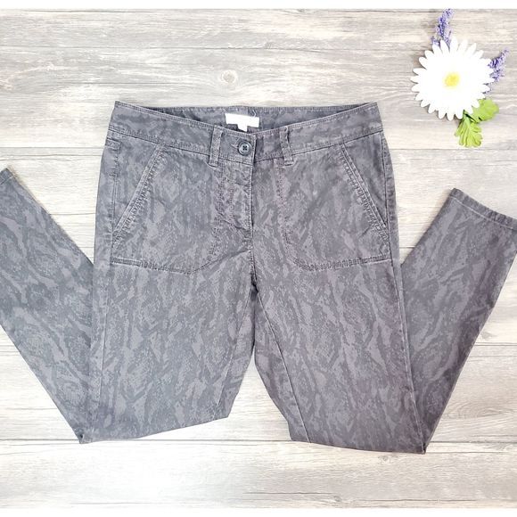 LOFT Snakeskin Print Marisa Pants - Picture 2 of 5